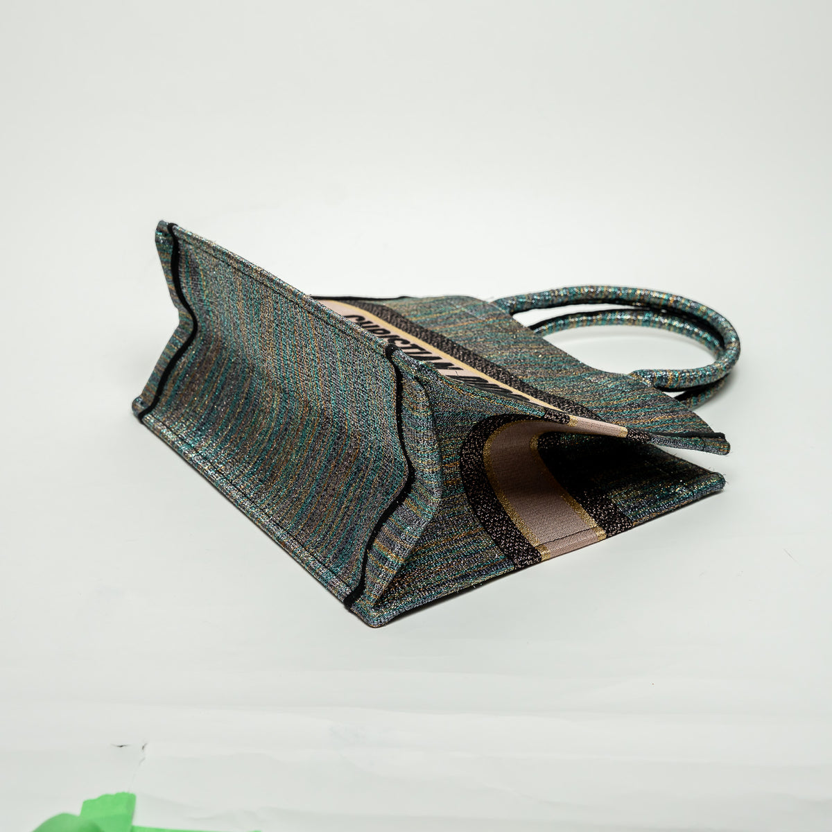 Dior Metallic Multicolour Lurex Medium Book Tote