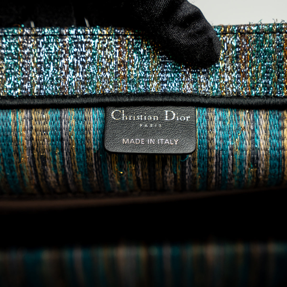 Dior Metallic Multicolour Lurex Medium Book Tote