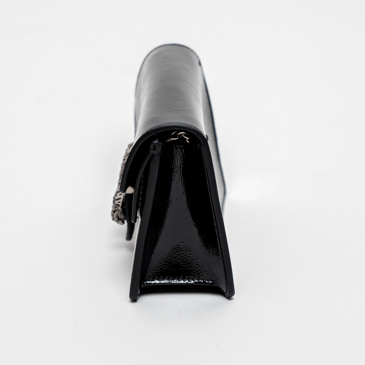 Gucci Black Patent Leather Mini Dionysus Crossbody Bag