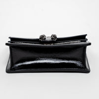 Gucci Black Patent Leather Mini Dionysus Crossbody Bag