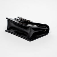 Gucci Black Patent Leather Mini Dionysus Crossbody Bag