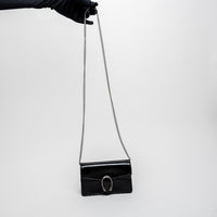 Gucci Black Patent Leather Mini Dionysus Crossbody Bag