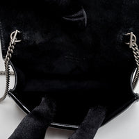 Gucci Black Patent Leather Mini Dionysus Crossbody Bag