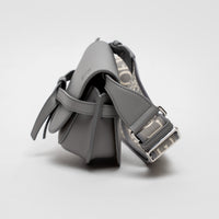 Loewe Grey Calfskin Leather Mini Gate Dual Leather Crossbody Bag