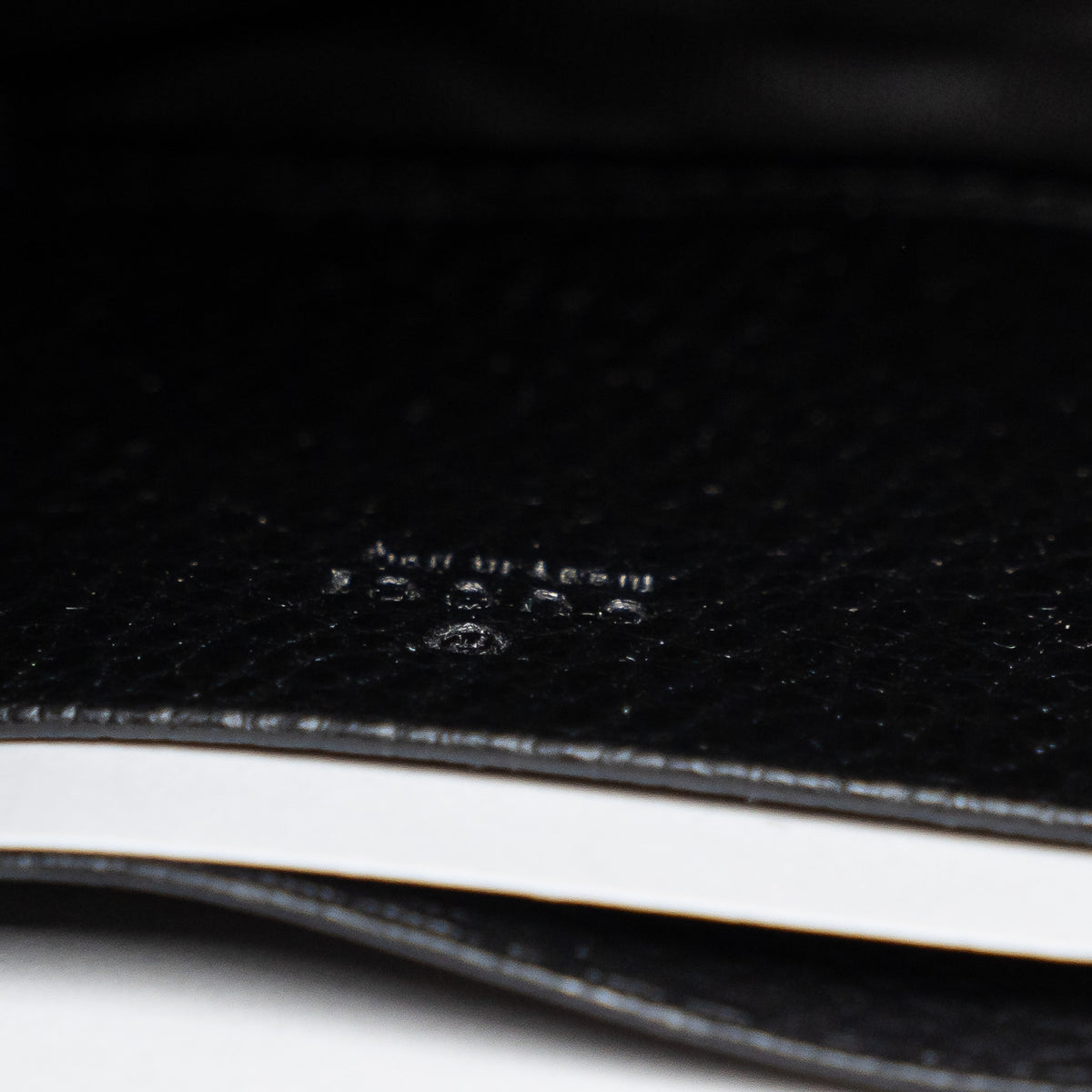 Gucci Black Grained Leather Dionysus Wallet on Chain