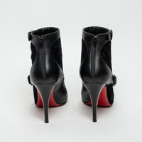 Christian Louboutin Black Suede and Leather Ankle Boot Size 39