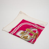 Hermes Pink Silk Scarf