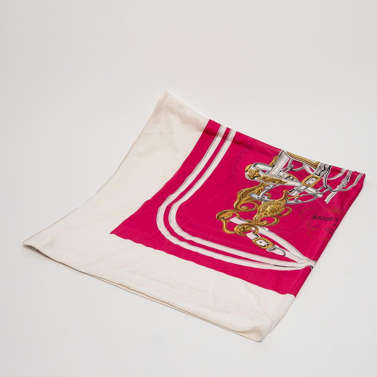 Hermes Pink Silk Scarf