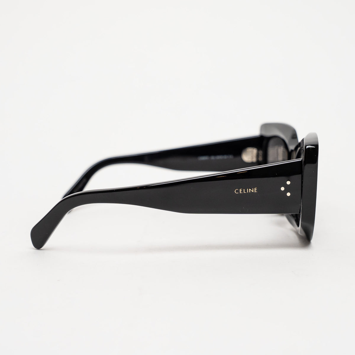 Celine Black Thick Cateye Frame Sunglasses