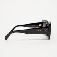 Celine Black Thick Cateye Frame Sunglasses