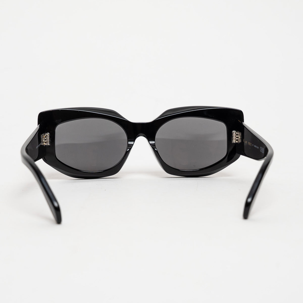 Celine Black Thick Cateye Frame Sunglasses