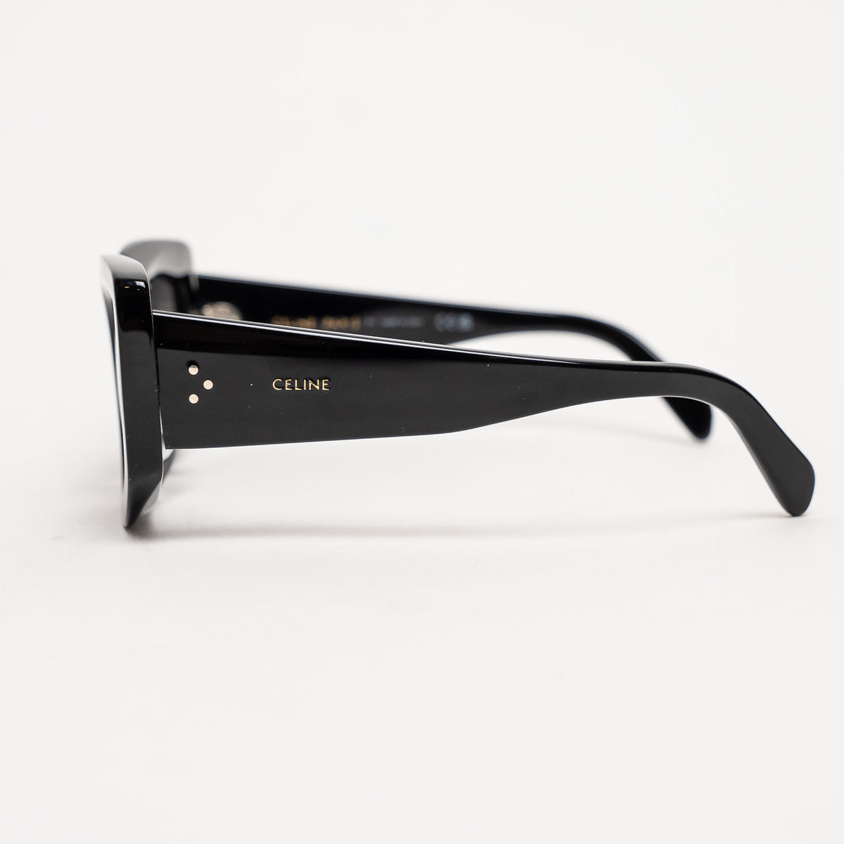 Celine Black Thick Cateye Frame Sunglasses