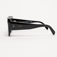 Celine Black Thick Cateye Frame Sunglasses