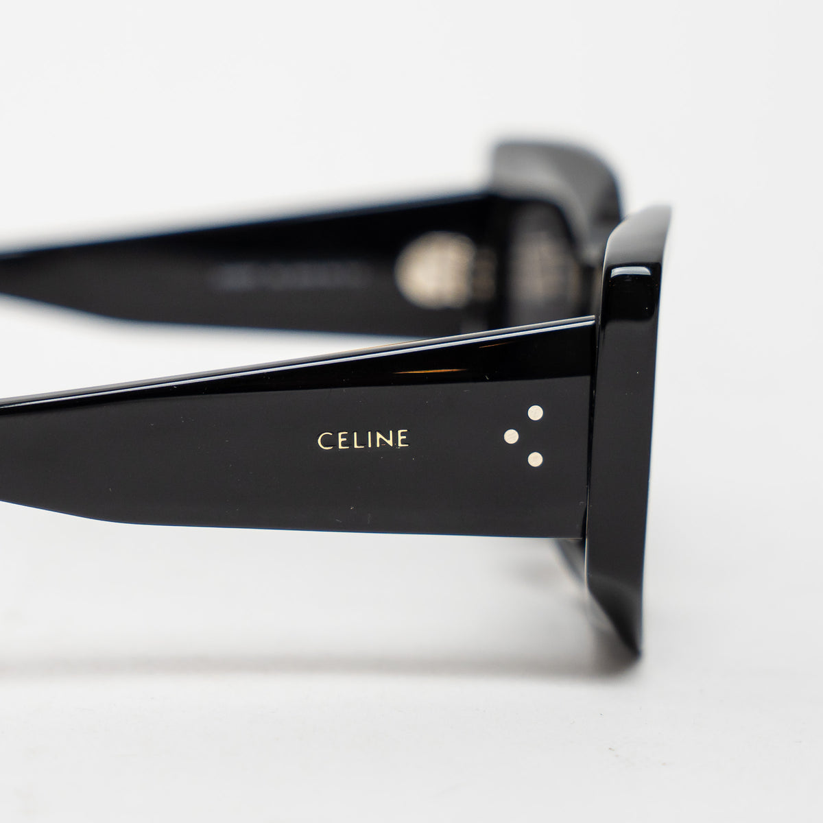 Celine Black Thick Cateye Frame Sunglasses