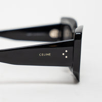 Celine Black Thick Cateye Frame Sunglasses