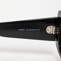 Celine Black Thick Cateye Frame Sunglasses