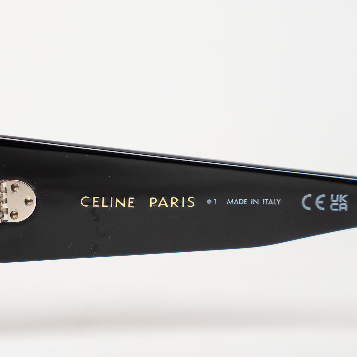 Celine Black Thick Cateye Frame Sunglasses
