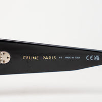 Celine Black Thick Cateye Frame Sunglasses