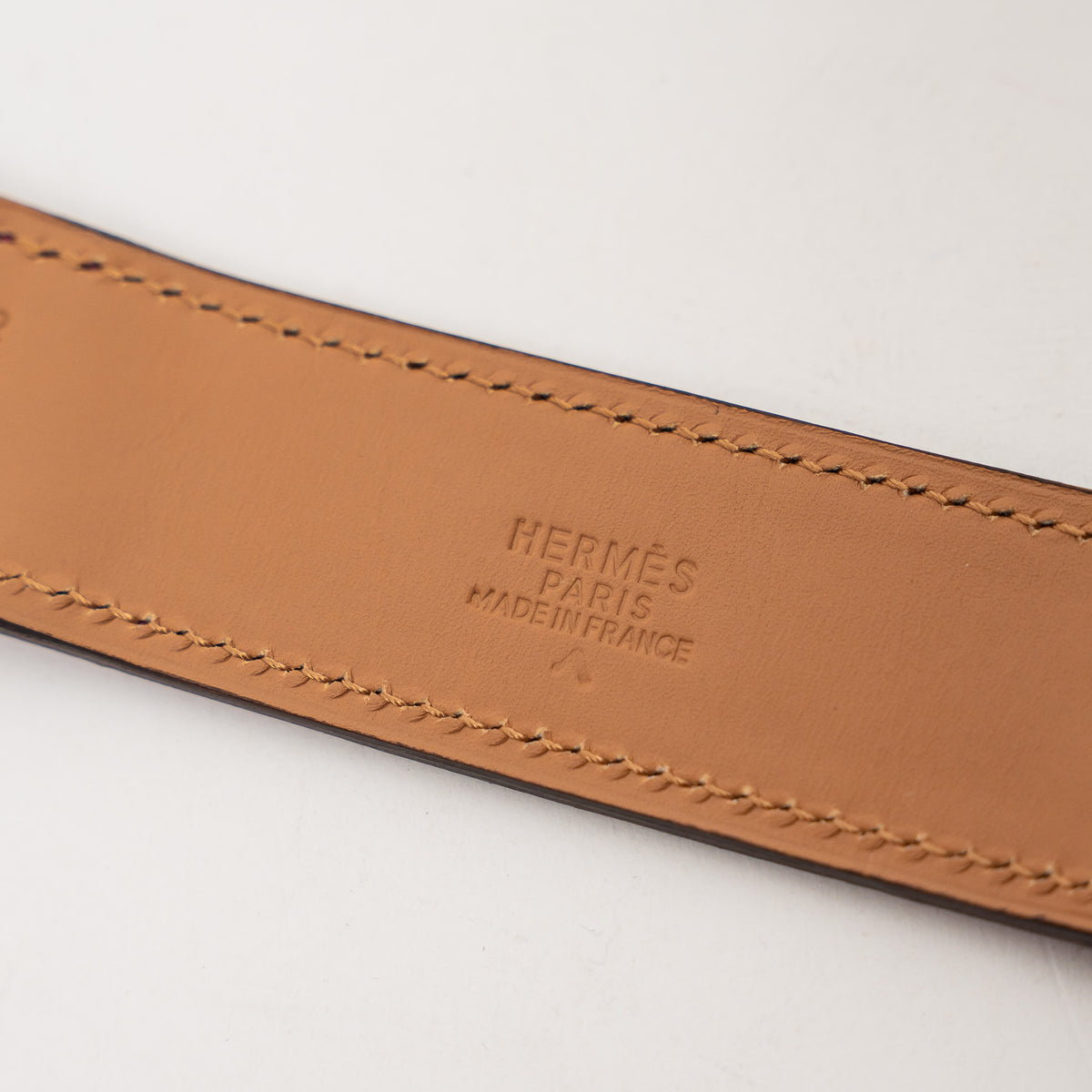 Hermes Pink Porosus Crocodile Romance Scarf Ring