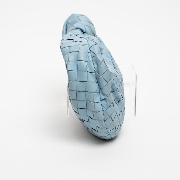 Bottega Veneta Sky Blue Intrecciato Leather Mini Jodie Bag
