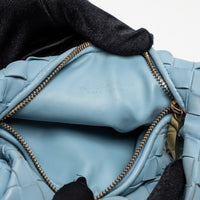 Bottega Veneta Sky Blue Intrecciato Leather Mini Jodie Bag