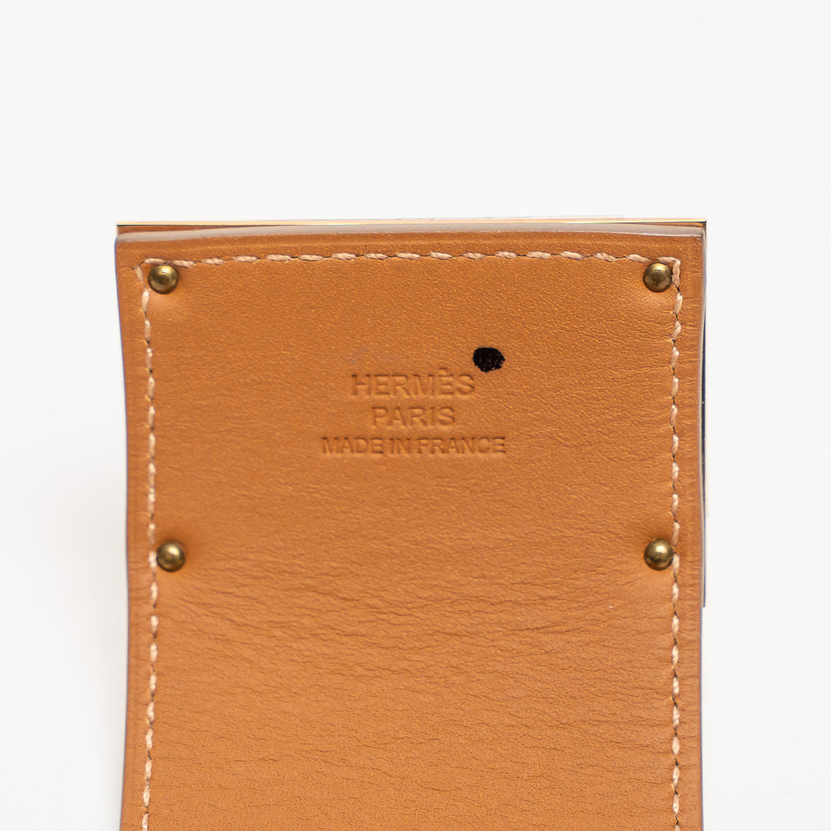 Hermes Ivory Swift Leather Kelly Dog Bracelet