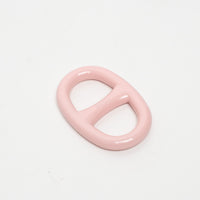 Hermes Pink Lacquer Chaine D'Ancre Scarf Ring
