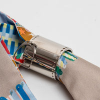 Hermes HERMES Palladium Stirrup Scarf Ring