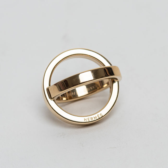 Hermes Gold Cosmos Scarf Ring