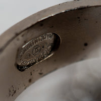 Pre-Loved Chanel™ Silver Tone Ring Embellished with Round, Baguette, and Square Cut Crystals Size 7