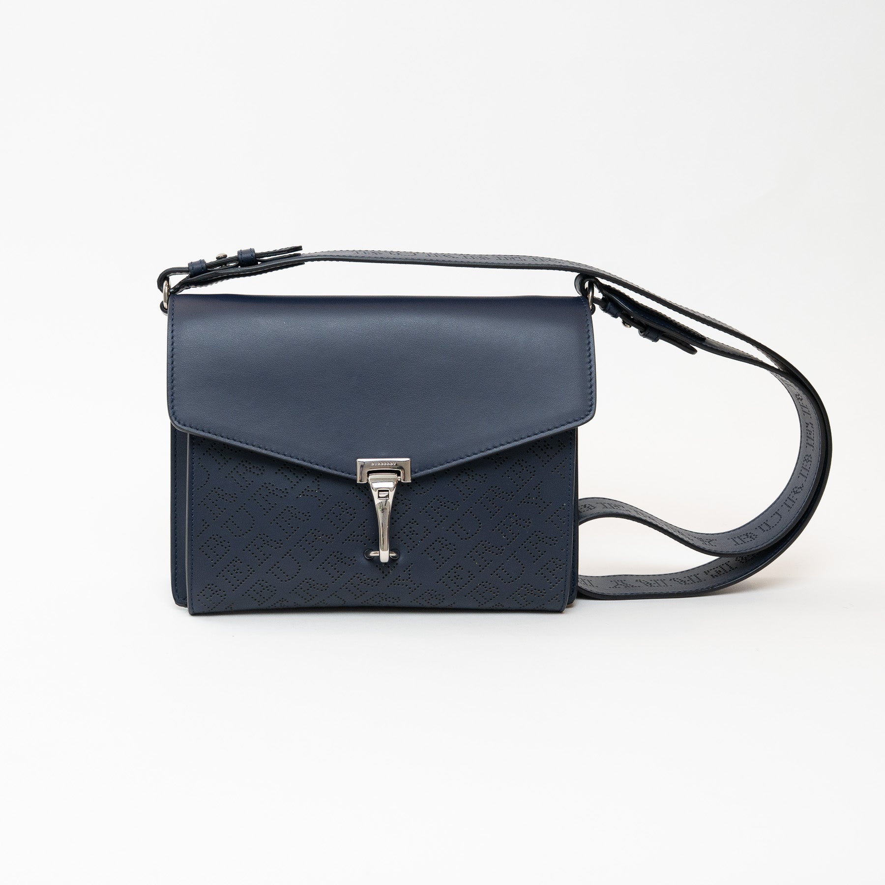 Burberry Navy Bag Burberry Leather Navy Blue Bag