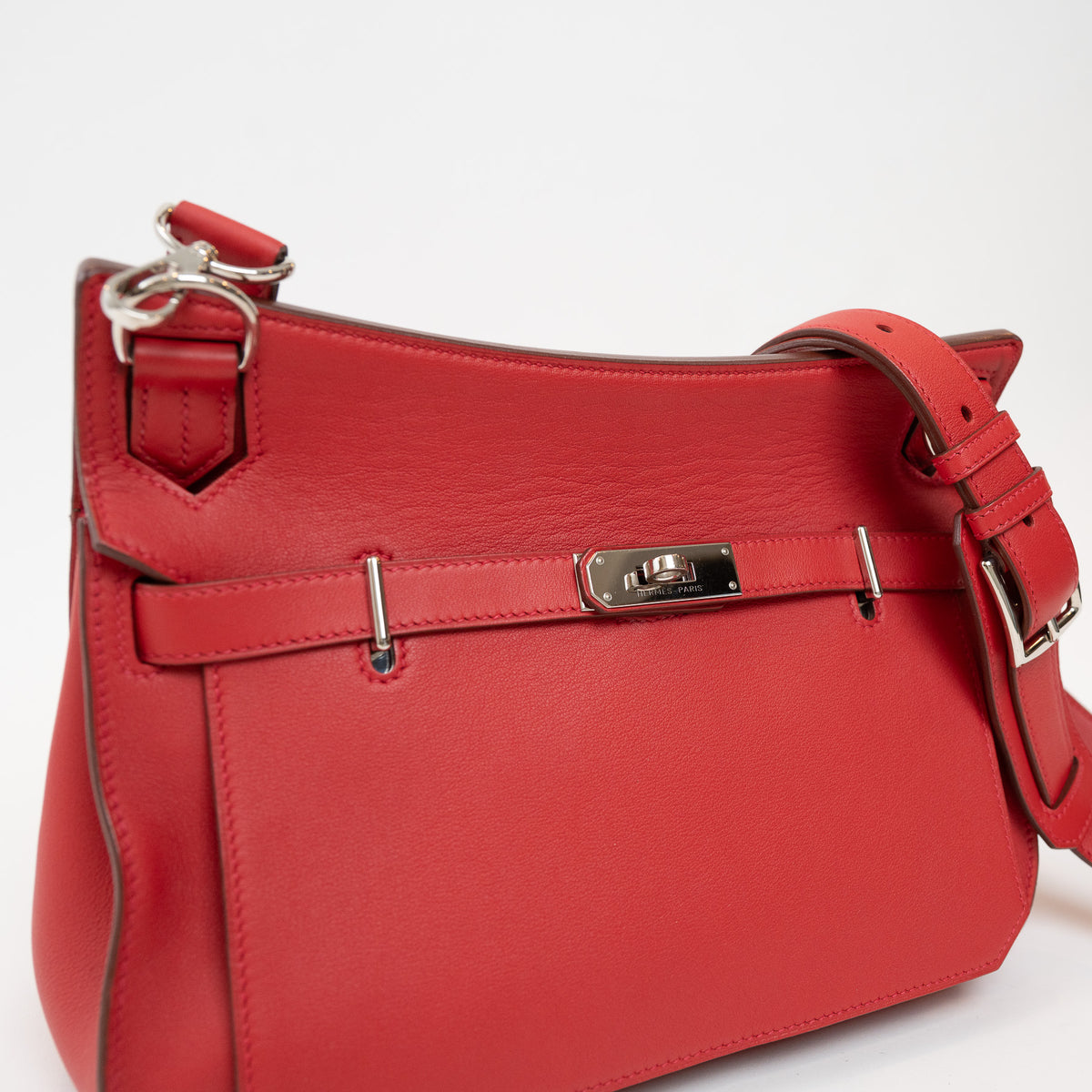 Hermes Rouge Swift Leather Jypsiere 28