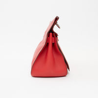 Hermes Rouge Swift Leather Jypsiere 28