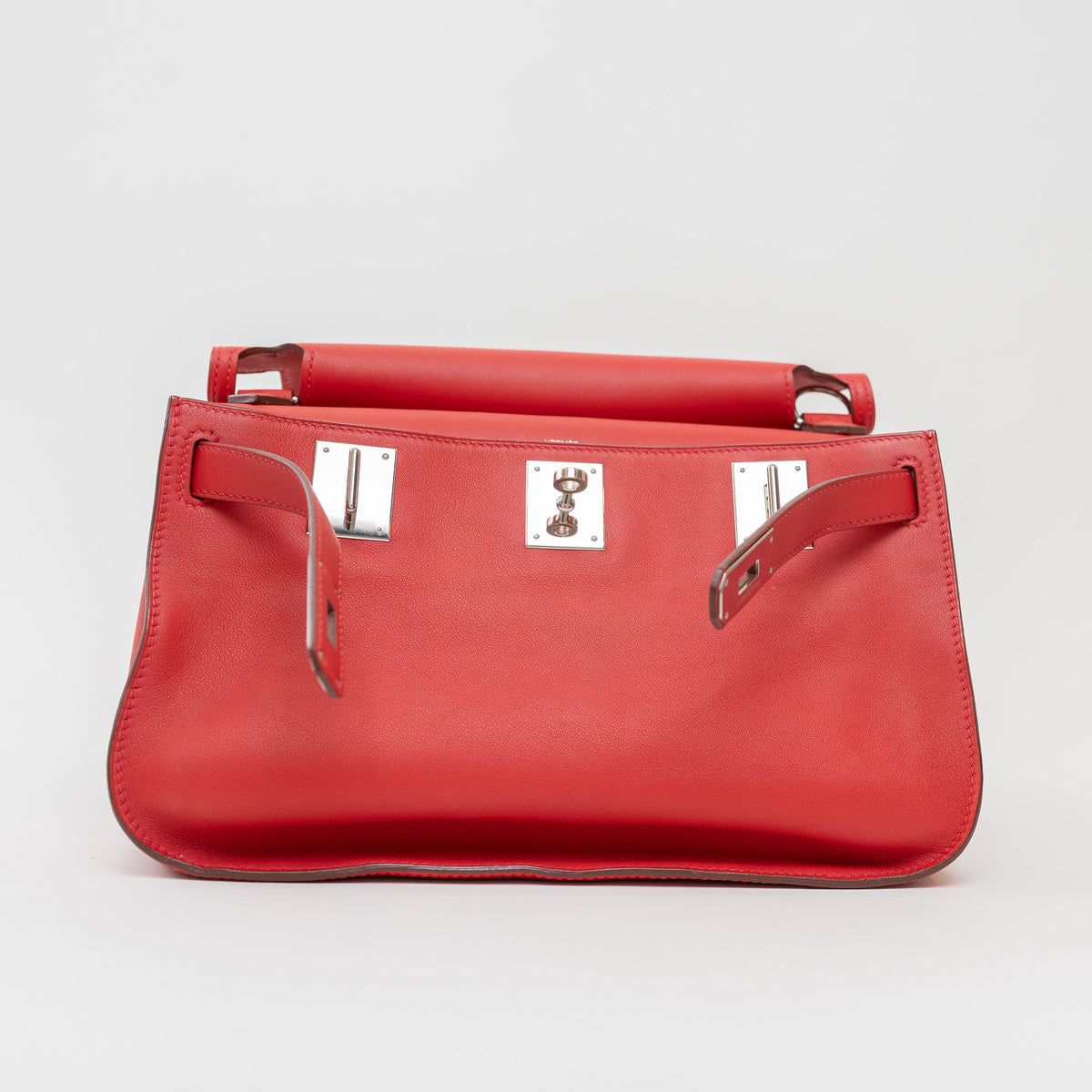 Hermes Rouge Swift Leather Jypsiere 28