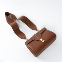 Celine Brown Smooth Leather Teen 16 Crossbody Bag