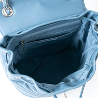 Pre-Loved Chanel ™ Blue Lambskin Leather Chevron Urban Spirit Backpack