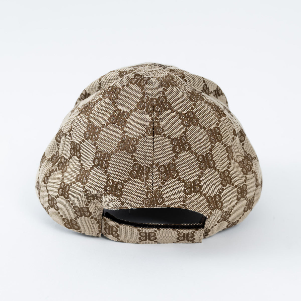 Gucci x Balenciaga Brown Monogram Canvas Hacker Project Baseball Cap Size S