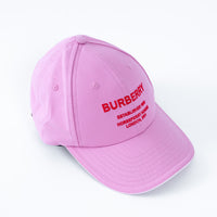 Burberry Pink Baseball Cap with Red Lettering Size M