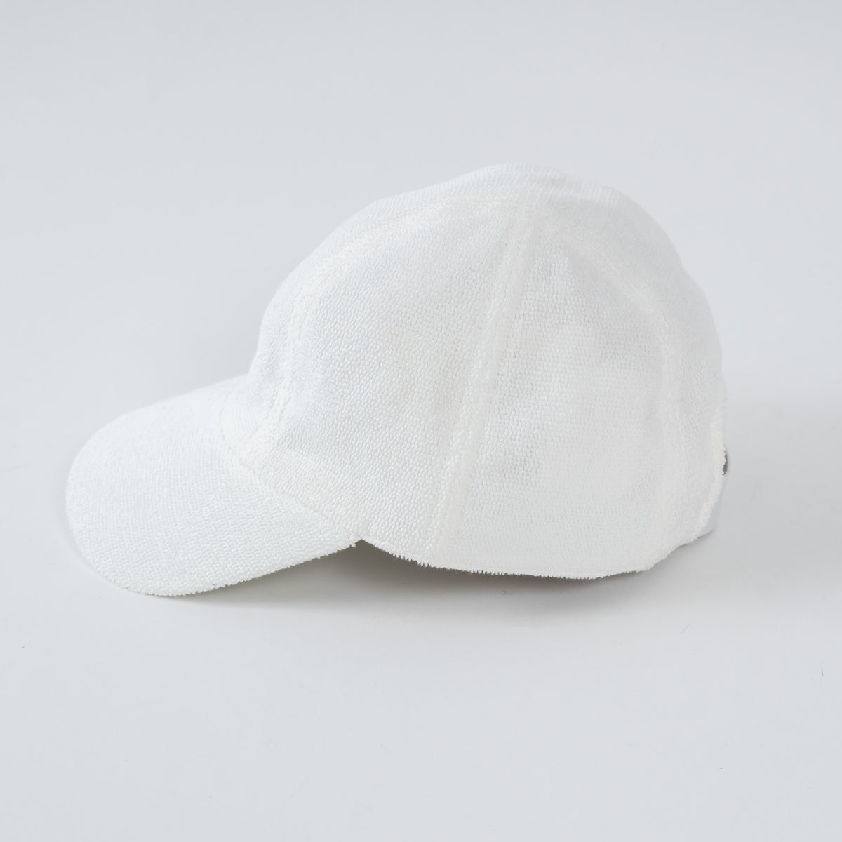 Hermes White Terrycloth Davis Cap Size S
