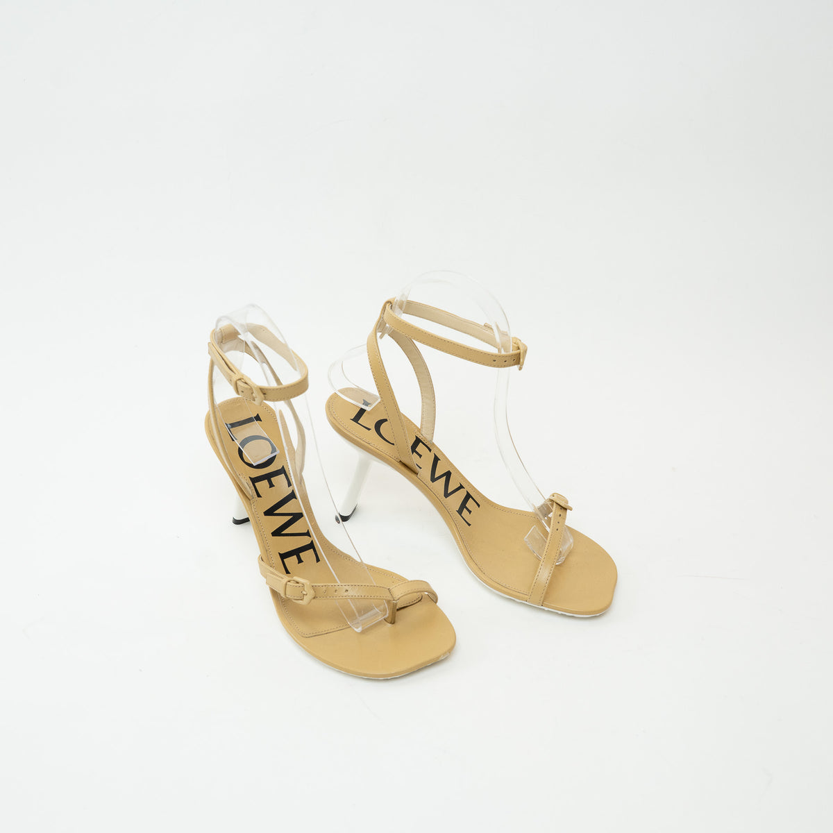 Loewe Tan Petal Leather Sandals Size 36