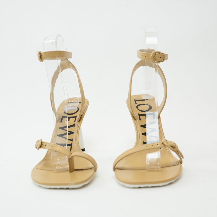 Loewe Tan Petal Leather Sandals Size 36