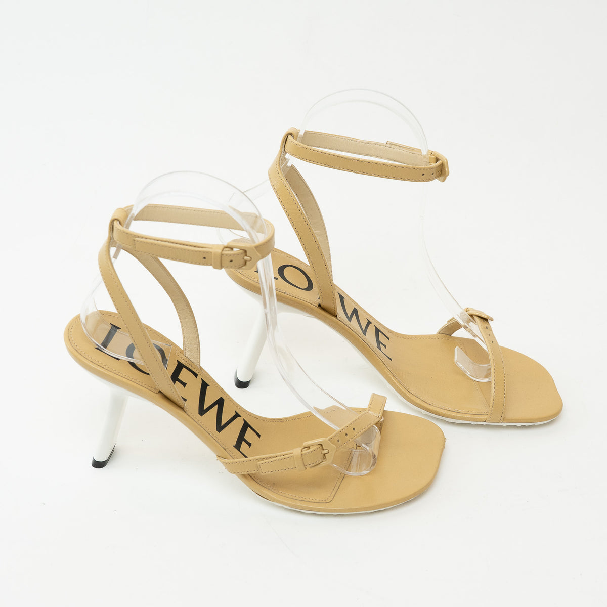 Loewe Tan Petal Leather Sandals Size 36