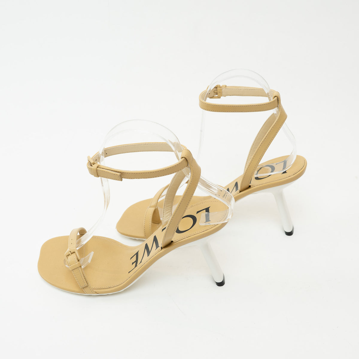 Loewe Tan Petal Leather Sandals Size 36
