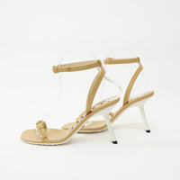 Loewe Tan Petal Leather Sandals Size 36