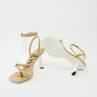 Loewe Tan Petal Leather Sandals Size 36
