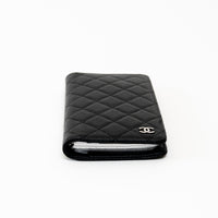 Pre-Loved Chanel™ Black Pebbled Leather Small Agenda