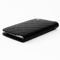 Pre-Loved Chanel™ Black Pebbled Leather Small Agenda