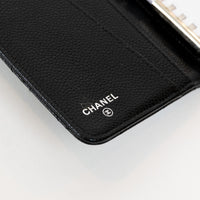 Pre-Loved Chanel™ Black Pebbled Leather Small Agenda