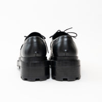 Hermes Black Calfskin Leather First Derby Loafers Size 38/40