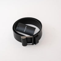 Saint Laurent Black Leather Belt Size 80